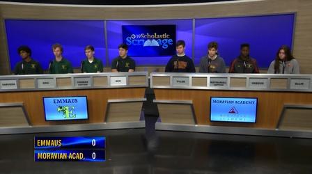 Video thumbnail: WLVT Scholastic Scrimmage Scholastic Scrimmage: Ep 14 Emmaus HS vs Moravian Academy