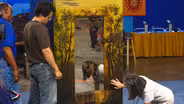 Appraisal: Aesthetic Movement Painted Pier Mirror, ca. 1900