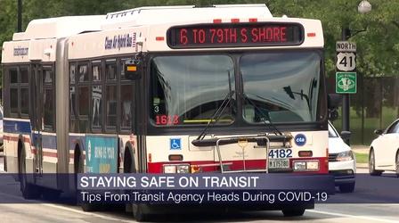 Video thumbnail: Chicago Tonight How to Stay Safe on Public Transit During COVID-19