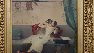 Appraisal: 1886 Georges Croegaert Boudaoir Oil Painting