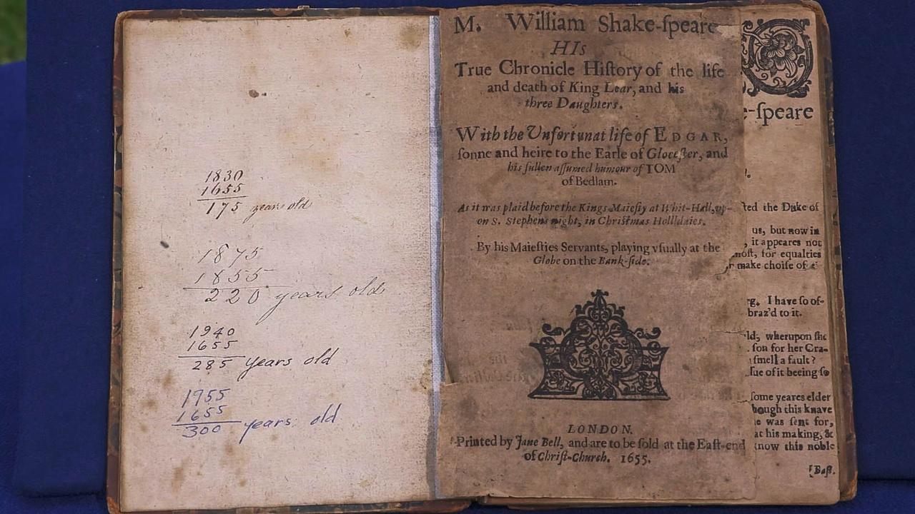 Appraisal: 1655 Shakespeare 