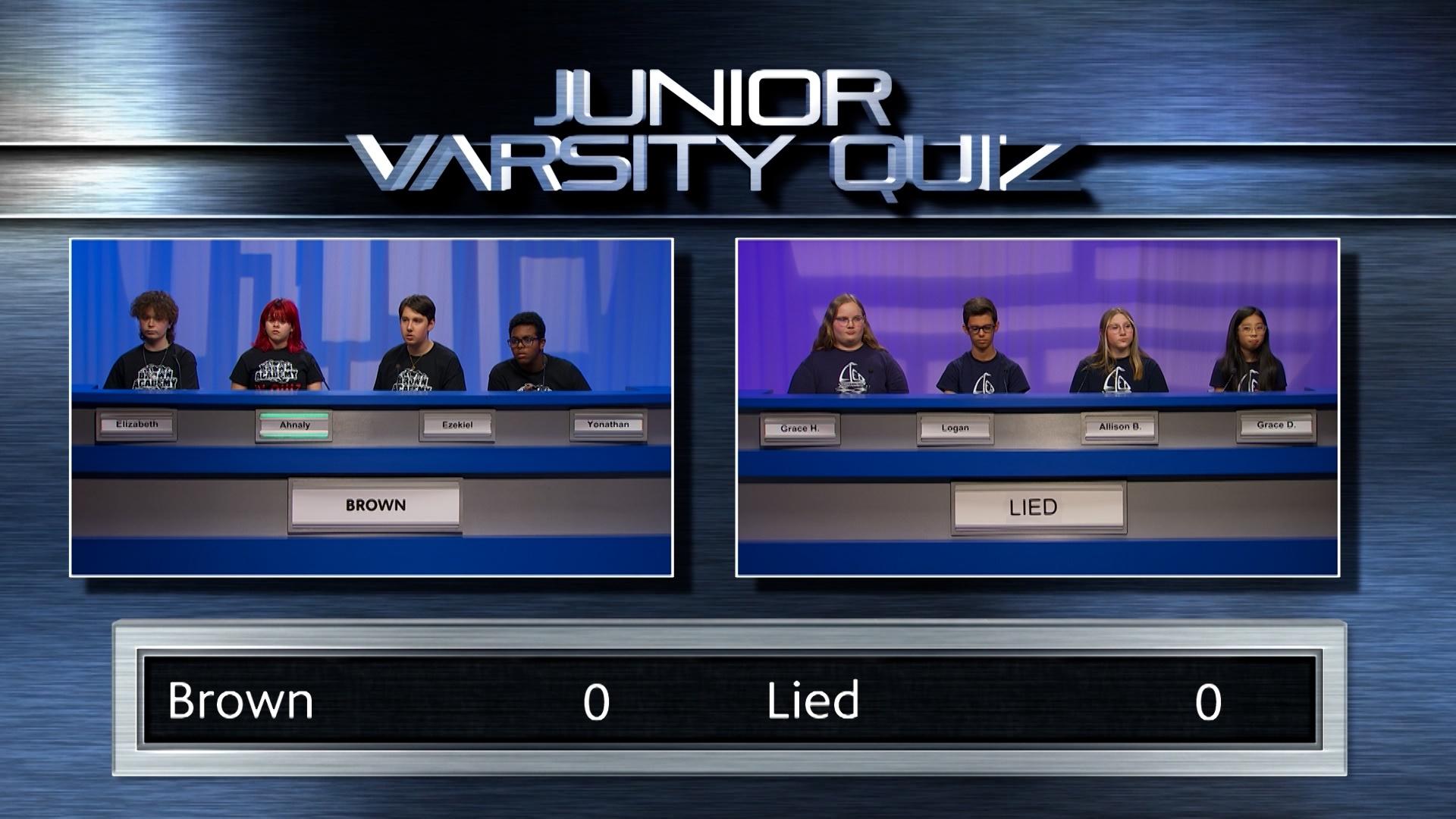 Varsity Quiz from Vegas PBS Brown JHS Lied MS Season 2024