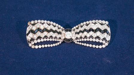 Video thumbnail: Antiques Roadshow Appraisal: Cartier Platinum, Diamond & Onyx Brooch, ca. 1925