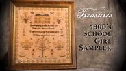 1800s School Girl Sampler