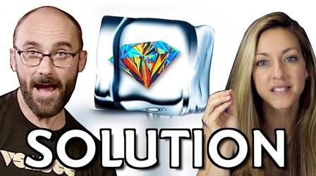 Video thumbnail: Physics Girl Ice Diamond Riddle SOLUTION ft. Vsauce's Michael Stevens