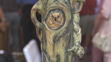 Video thumbnail: Antiques Roadshow Appraisal: Weller Woodcraft Vase, ca. 1920