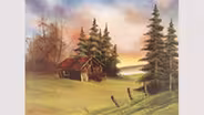 Cabin in Sunset