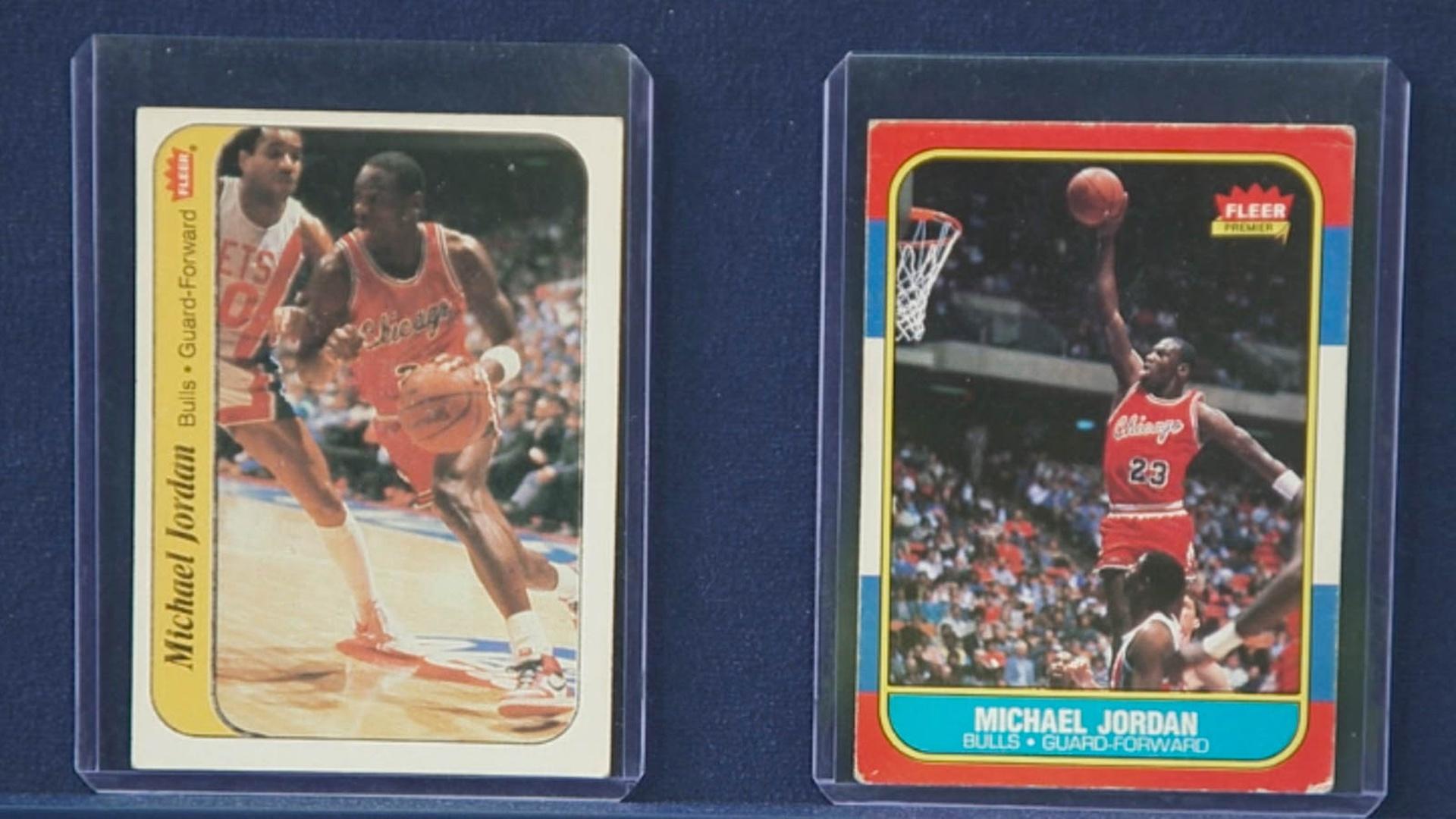 michael jordan sticker rookie card