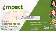 Literacy Resources for the Early Childhood Classroom