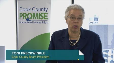 Video thumbnail: Chicago Tonight: Latino Voices Cook County Promise Begins Payments