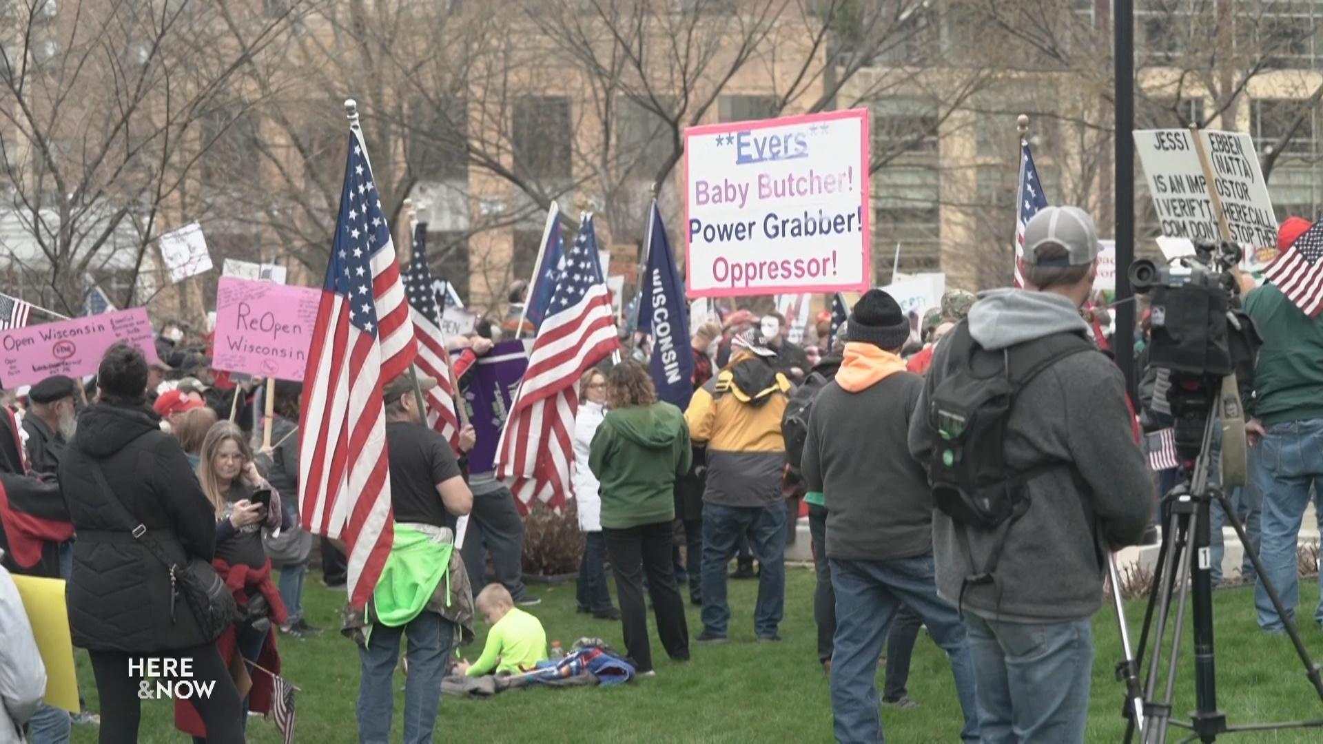 1,500 Rally at the State Capitol to Reopen Wisconsin