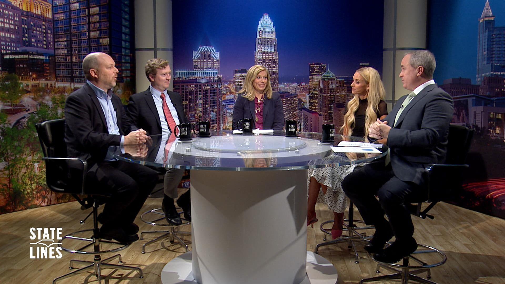 Host of State Lines, Kelly McCullen and panelists.