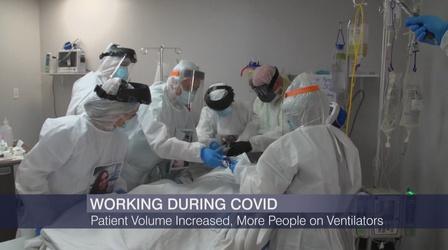 Video thumbnail: Chicago Tonight Respiratory Therapists on Caring for Patients, Pandemic