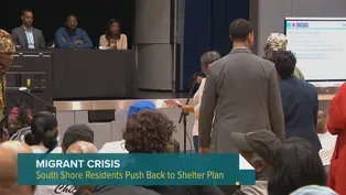 South Shore Residents Push Back on Migrant Plan