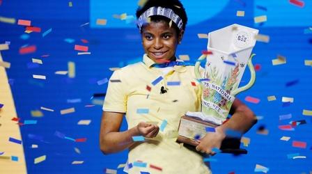 Video thumbnail: PBS NewsHour National Spelling Bee winner is also a basketball prodigy
