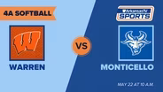 Arkansas TV Sports 2026 Softball State Finals: 4A - Warren vs. Monticello