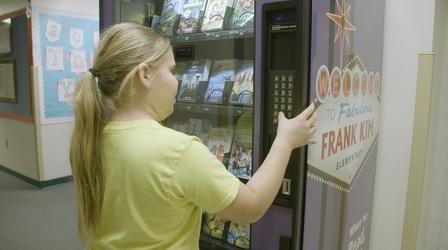 Video thumbnail: Inside Education Frank Kim ES Debuts a Book Vending Machine