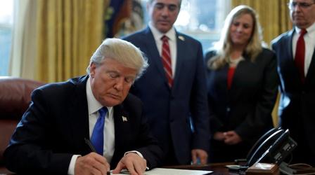 Video thumbnail: PBS NewsHour Trump relies on executive orders to push his agenda