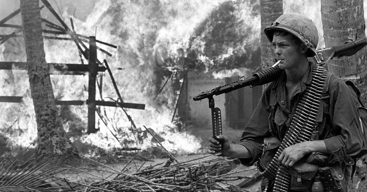 Shell-shocked soldier awaiting transportation away from the front line,  Hue, Vietnam, All Works