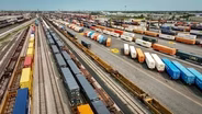 Go Inside an Intermodal Rail Container Yard