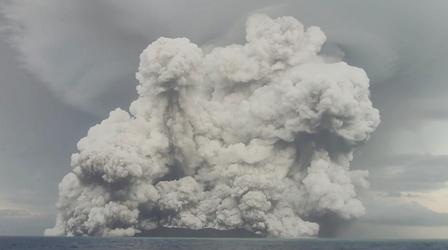 Video thumbnail: PBS NewsHour The latest on Tonga after volcanic eruption, tsunami