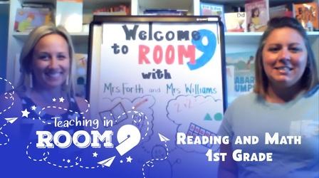 Video thumbnail: Teaching in Room 9 Word Endings: Part 3 | Shapes: Lesson 3 | 1st Reading/Math