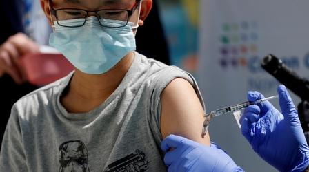 Video thumbnail: PBS NewsHour Pediatricians urge FDA to approve vaccines for kids under 12