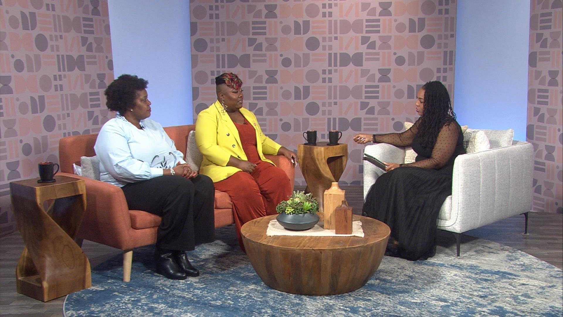 Host of Black Issues Forum Kenia Thompson and guests.