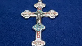 Appraisal: Micromosaic Cross Blessed by Two Popes