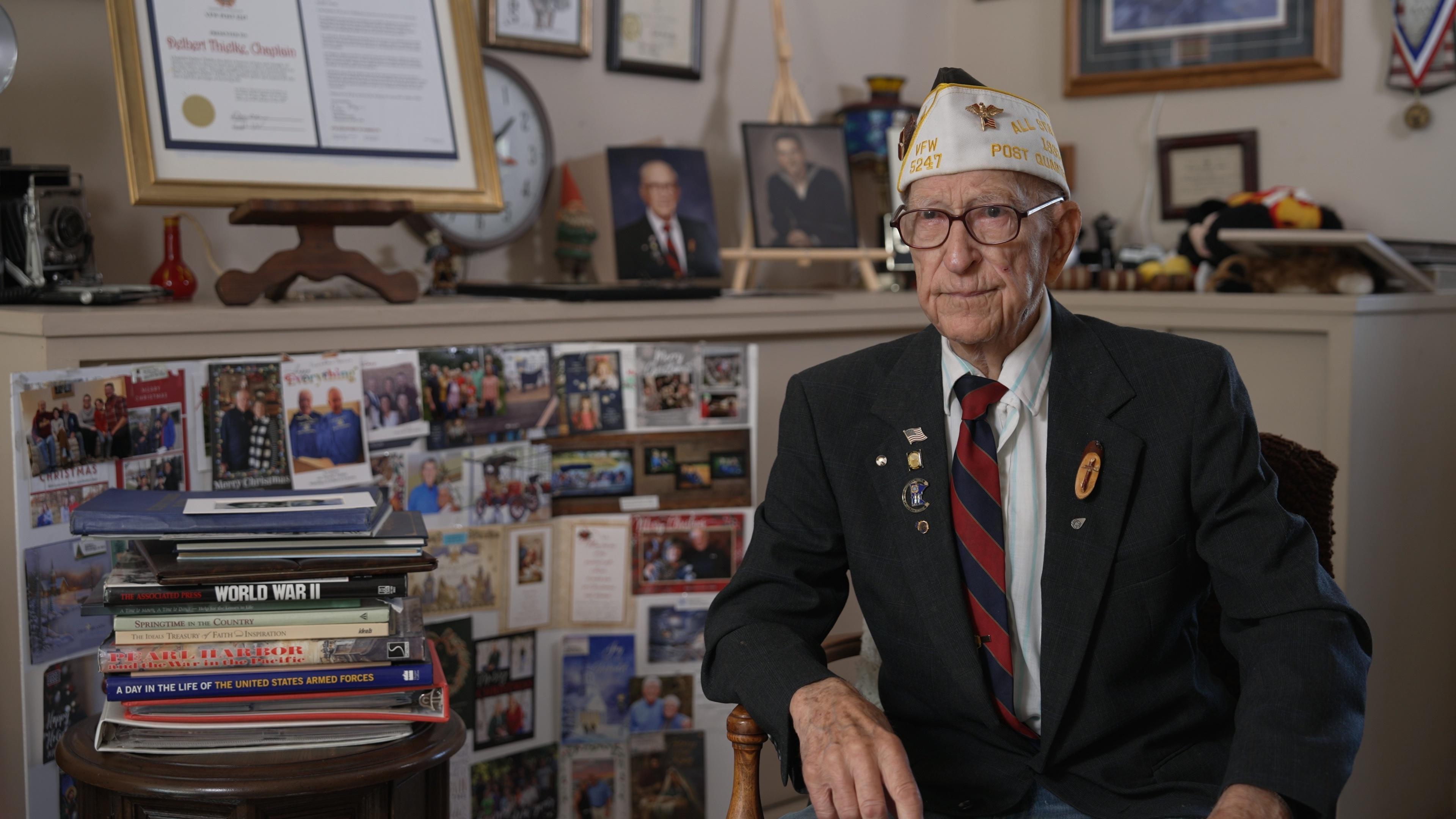 Del Thielke recalls his dramatic time in the service as a veteran of WWII.