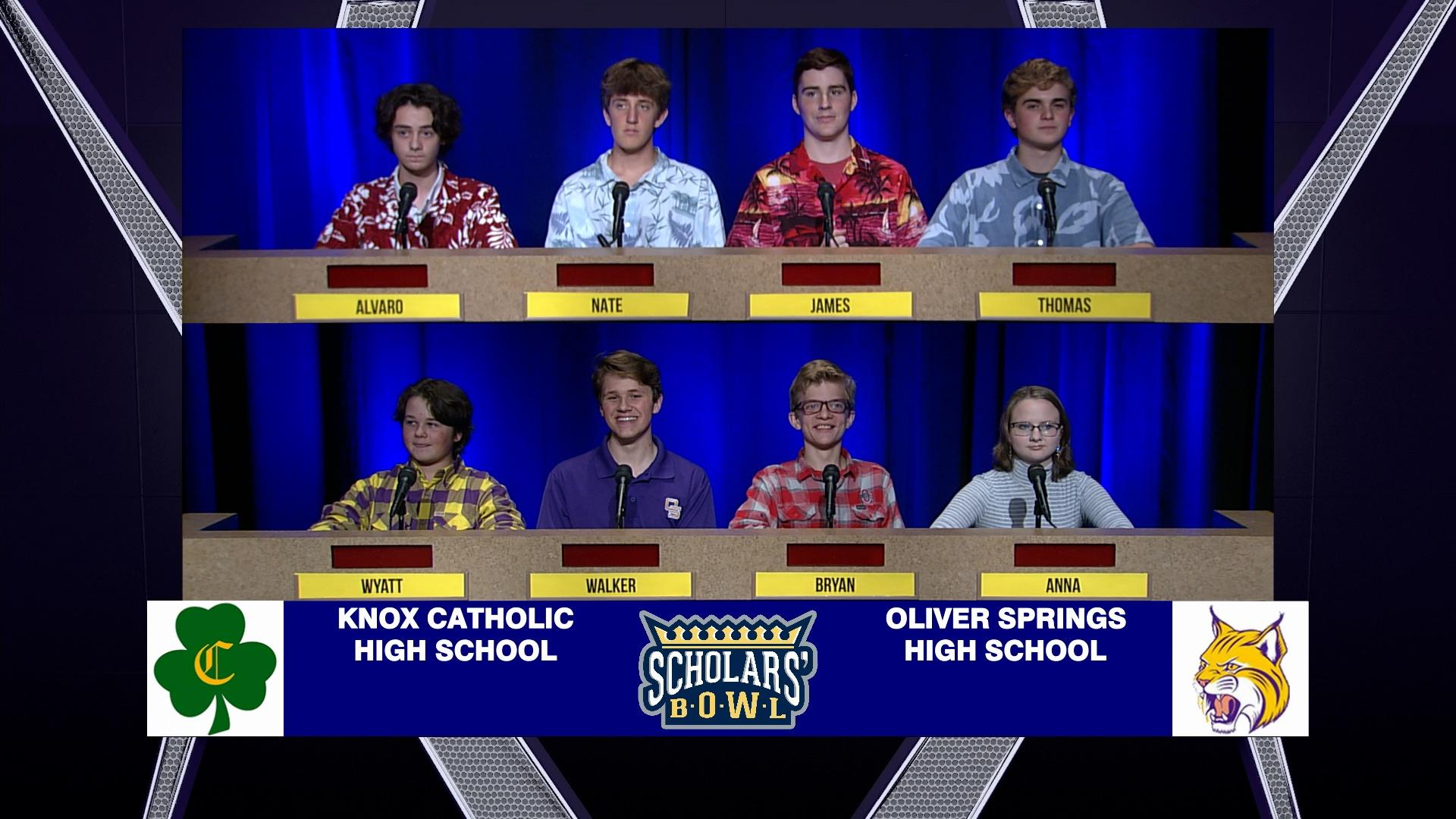 Scholars' Bowl Knoxville Catholic vs Oliver Springs Season 40