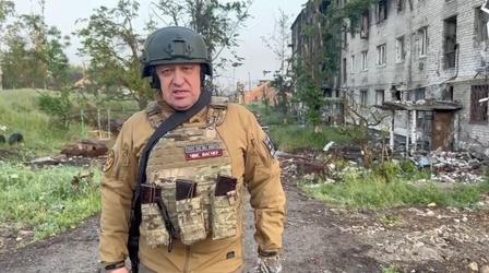 Video thumbnail: PBS NewsHour The man behind the mercenary group in Russia's war