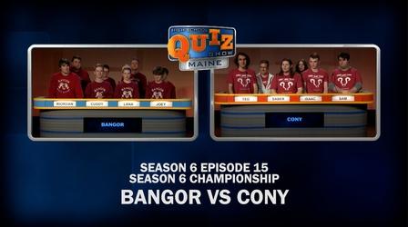 Video thumbnail: High School Quiz Show: Maine Bangor vs Cony