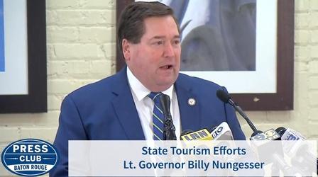 Video thumbnail: Press Club State Tourism Efforts | Lt. Gov. Billy Nungesser | 01/14/19