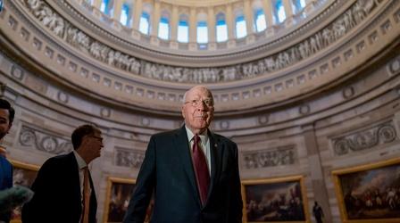 Video thumbnail: PBS NewsHour Leahy reflects on nearly 50 years in Senate as he retires