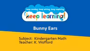Kindergarten Math: Bunny Ears
