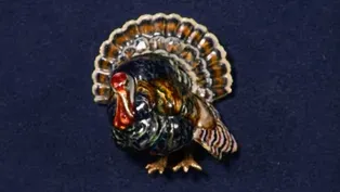 Appraisal: Enamel Turkey Brooch, ca. 1940