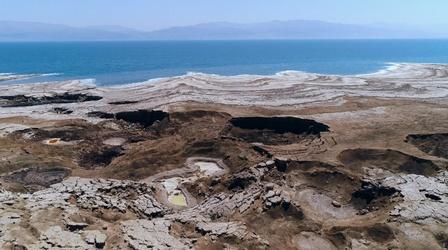 Video thumbnail: NOVA Scientists Use Drones to Track Dead Sea Sinkholes