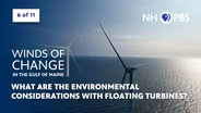 What are the environmental considerations with floating turbines?