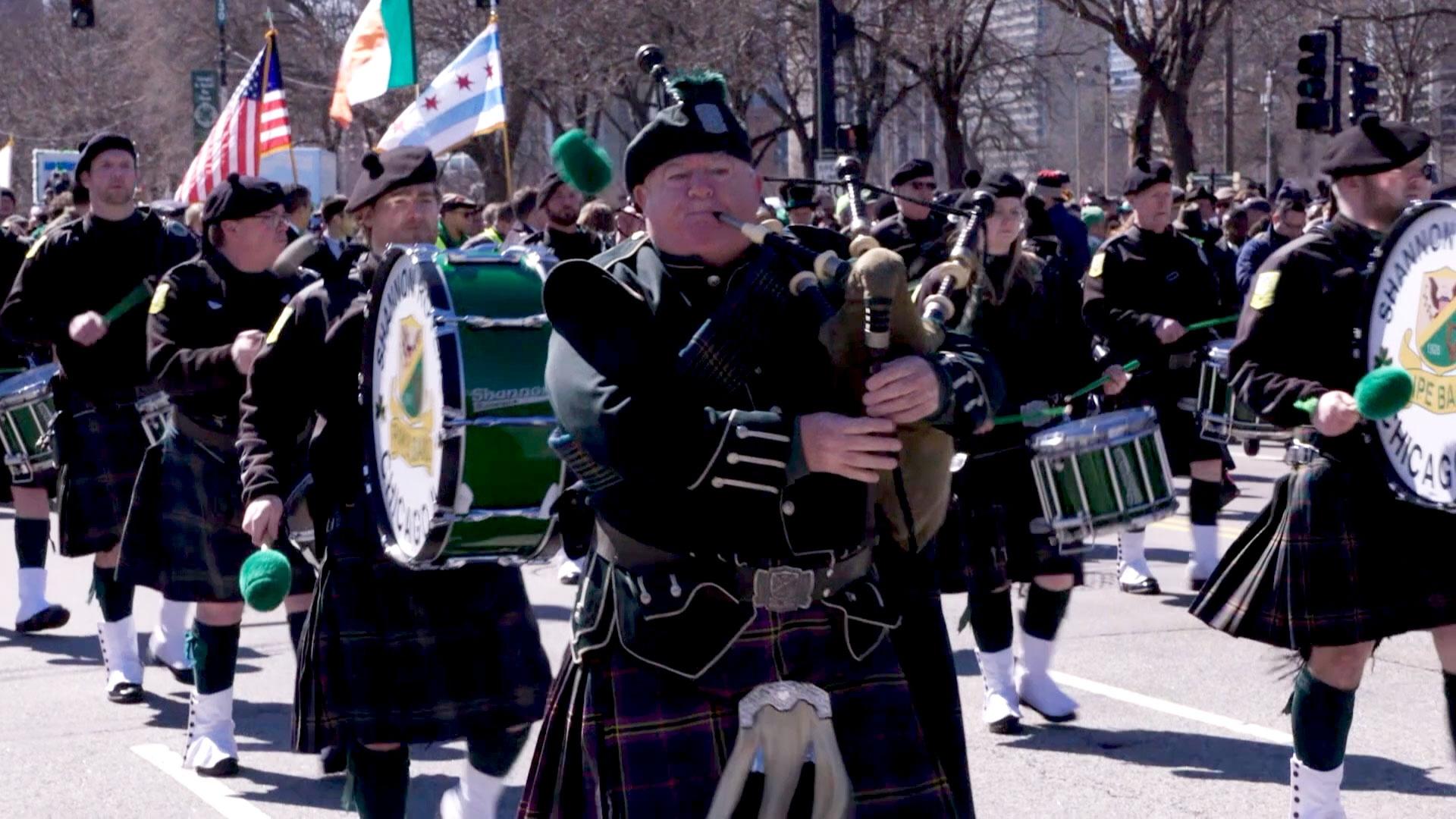 Chicago, Illinois, USA - March 16, 2019: St. Patrick's Day Parade