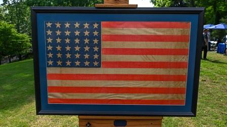 Video thumbnail: Antiques Roadshow Appraisal: 36-Star United States Parade Flag, ca. 1866
