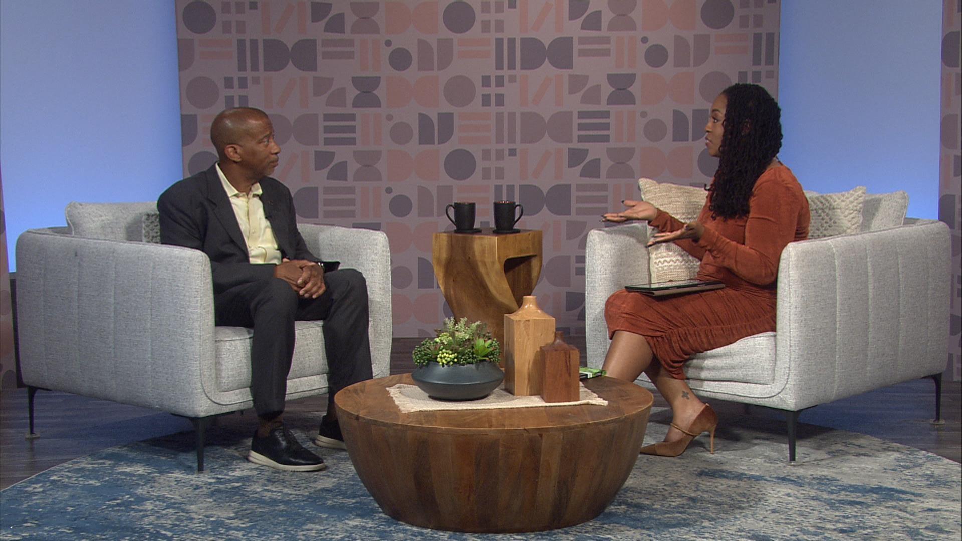 Host of Black Issues Forum Kenia Thompson and guests.