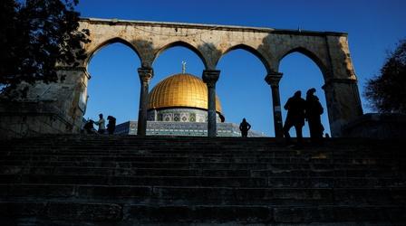 Video thumbnail: PBS NewsHour Israel official sparks controversy with holy site visit