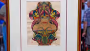 Appraisal: Minnie Evans Collage, ca. 1960