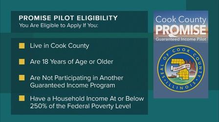 Video thumbnail: Chicago Tonight: Latino Voices Cook County Guaranteed Income Pilot Launches