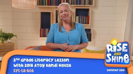 Video thumbnail: Rise and Shine Literacy Randi House Syllable
