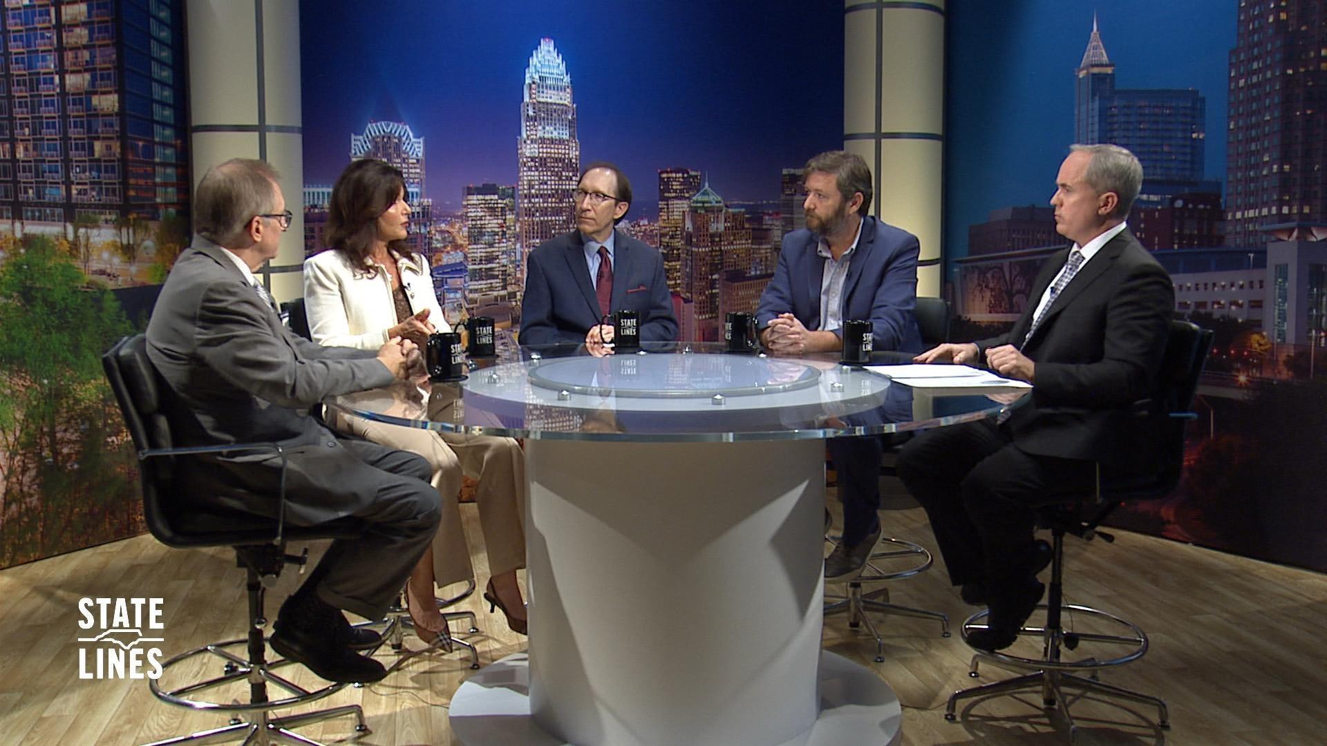 Host of State Lines, Kelly McCullen and panelists.