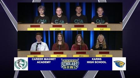 Video thumbnail: Scholars' Bowl Career Magnet Academy vs Karns High School