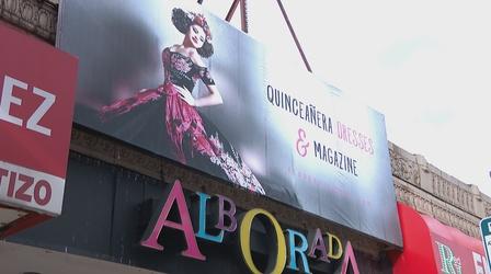 Video thumbnail: Chicago Tonight: Latino Voices Family-Run Dress Boutique Part of Quinceañera Tradition
