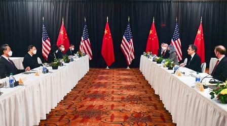 Video thumbnail: PBS NewsHour Despite strong words, U.S., China label talks constructive